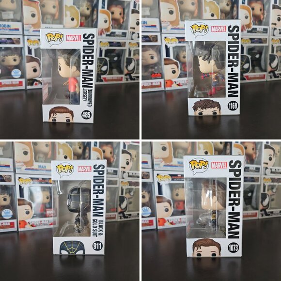 Spider-Man Peter Parker Funko Pop Bundle Marvel - Picture 2 of 4